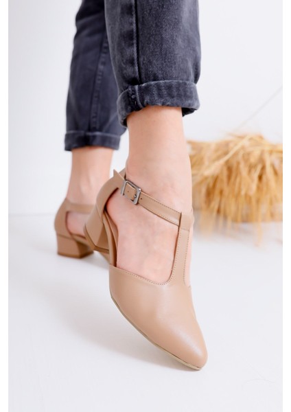 Jane Topuklu Vizon Cilt Ayakkabı fiyatları