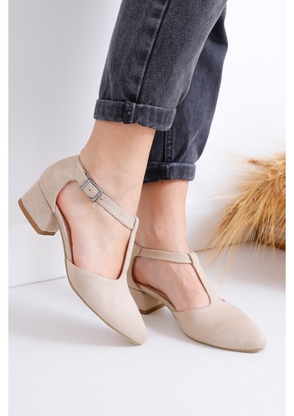 Jane Topuklu Ten Süet Ayakkabı fiyatları