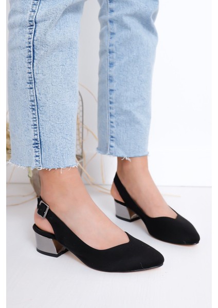 Valentina Topuklu Siyah B Detay Ayakkabı fiyatları