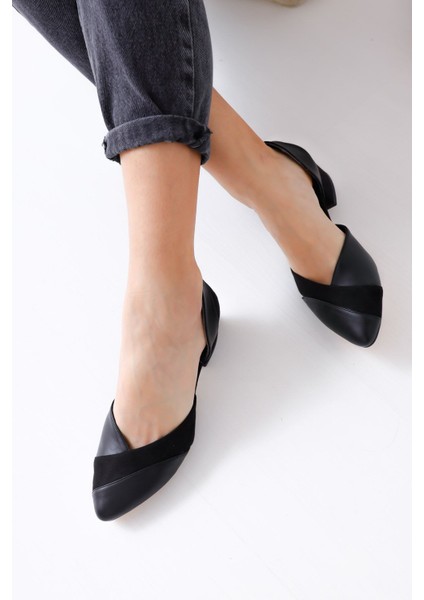 Leslie Topuklu Siyah Cilt- Ayakkabı fiyatları