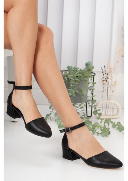 Dary Topuklu Siyah Cilt Ayakkabı fiyatları