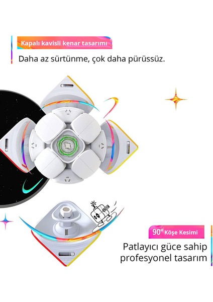 251 M Air 2x2 Manyetik Küp Etiketsiz Zeka Küpü 48 Mıknatıslı Mat Frosted Tr Resmi Satıcısı