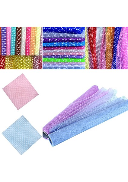 Puantiyeli Kristal Tül - 70 cm x 8,00 mt