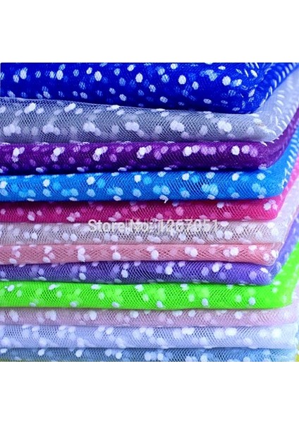 Puantiyeli Kristal Tül - 70 cm x 8,00 mt