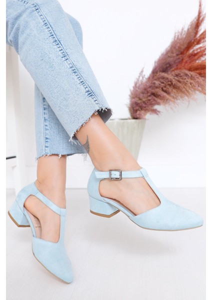Jane Topuklu Bebe Mavisi Ayakkabı