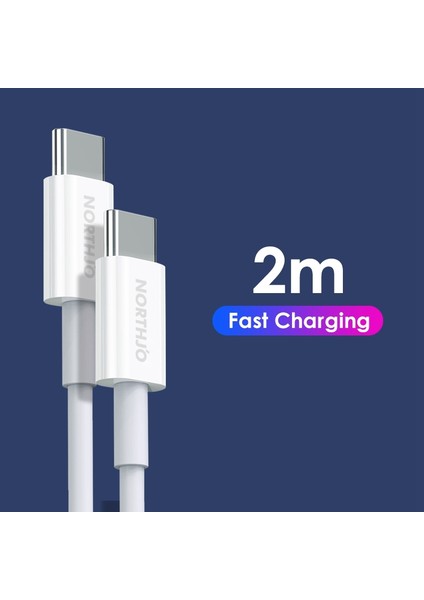 2m 60W USB C USB C Pd Hızlı Şarj Kablosu 480MBPS Veri Iletim Kablosu (Yurt Dışından) indirimleri
