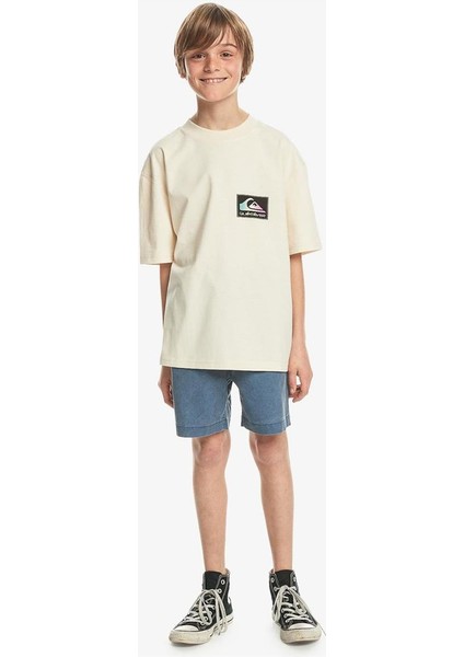 Back Flash Ss Youth Bej Çocuk T-Shirt