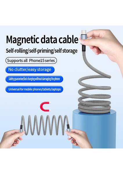 0 3m Type C'den Lightning 8pin Kabloya Pd 27W 480MBPS Veri Kablosu Manyetik Depolama Hattı (Yurt Dışından) fiyatları