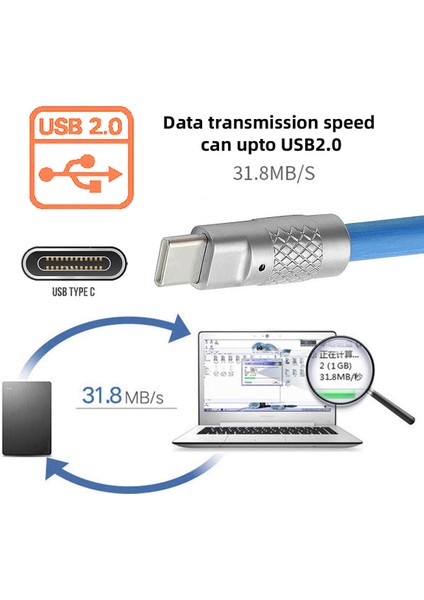 UC 023 OR 1.0M 1m Ultra Yumuşak Usb A Type C Sıvı Silikon 120W Güç Veri Kablosu Hızlı Şarj Kablosu (Yurt Dışından) indirimleri