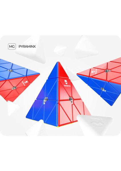 Pyraminx Küp Hız Piramit Çıkartmasız Küp Türkiye Resmi Satıcısı (Gan Üretimidir)