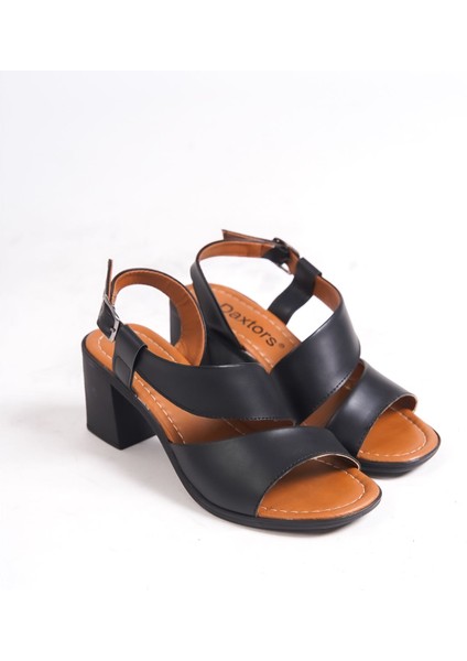 Yade Çift Bantlı Bilekten Bağlamalı Kalın Topuklu Kadın Ayakkabı fırsatları