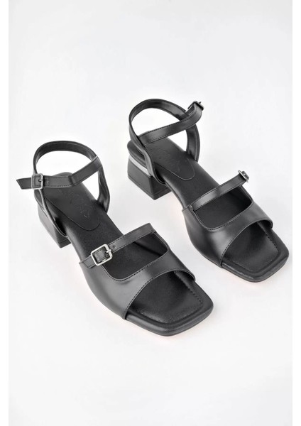 Dixia Siyah Cilt Topuklu modelleri