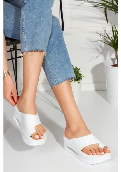 Tools Balon Taban Beyaz Kadın Terlik fiyatları