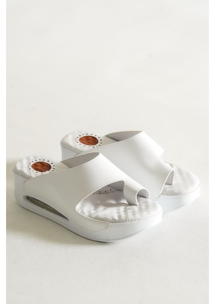 Tools Balon Taban Beyaz Kadın Terlik modelleri