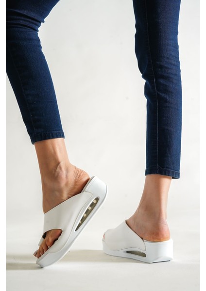 Tools Balon Taban Beyaz Kadın Terlik indirimleri