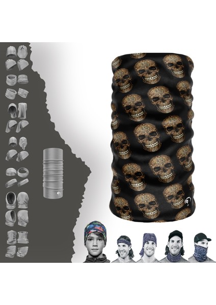Çoklu Kurukafa Boyunluk Maske Baf Bandana