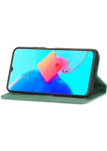 Tecno Spark 8p Kordon Deri Çanta Basit Iş Fermuar Için Kılıf (Yurt Dışından)