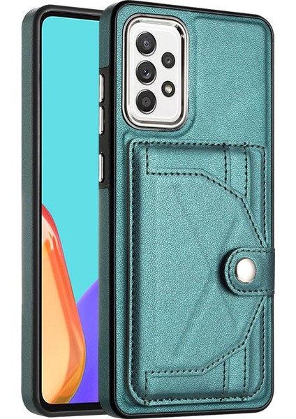Samsung Galaxy A52S 5g Kart Tutucu Premium Pu Deri Kickstand (Yurt Dışından)