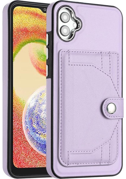 Samsung Galaxy A04E Premium Pu Deri Kickstand Koruyucu Kapak (Yurt Dışından)