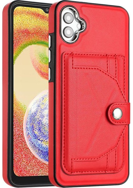 Samsung Galaxy A04E Premium Pu Deri Kickstand Koruyucu Kapak (Yurt Dışından)