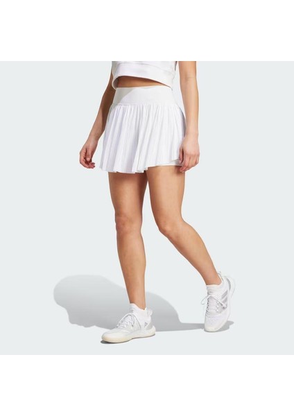 IT4687 Tennis Pro Pleated Aeroready Kadın Beyaz Tenis Etek