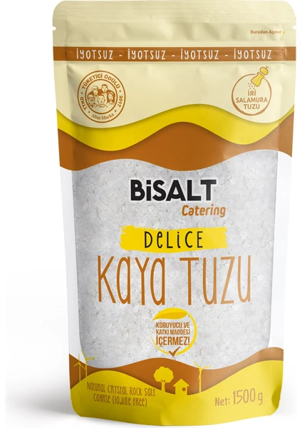 BİSALT Delice Kaya Tuzu Sofrada Öğütme 1500 g