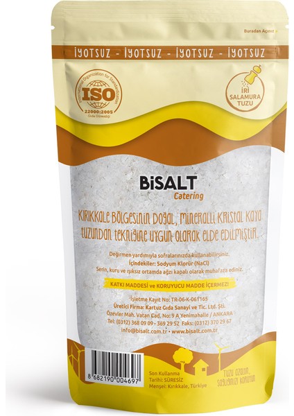 BİSALT Delice Kaya Tuzu Sofrada Öğütme 1500 g