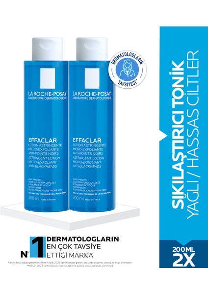 Effaclar Sıklaştırıcı Tonik 200 mlx2- Yağlı/Hassas Ciltler İçin