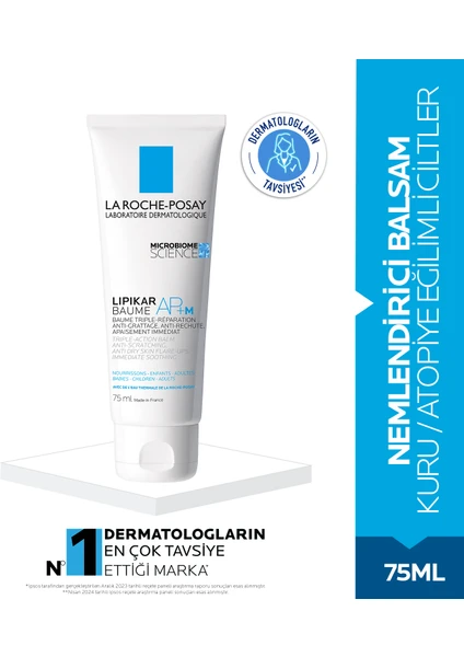 La Roche Posay Lipikar AP+M Nemlendirici Balsam 75 ml - Kuru-Atopiye Eğilimli Ciltler İçin