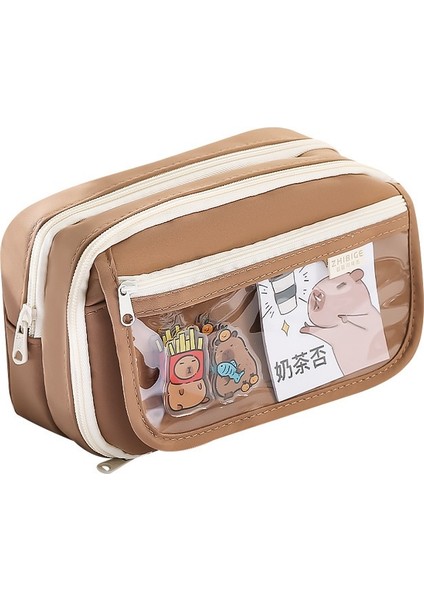 Şeffaf, Yüksek Görünümlü, Büyük Kapasiteli Kalem Kutusu (Yurt Dışından)