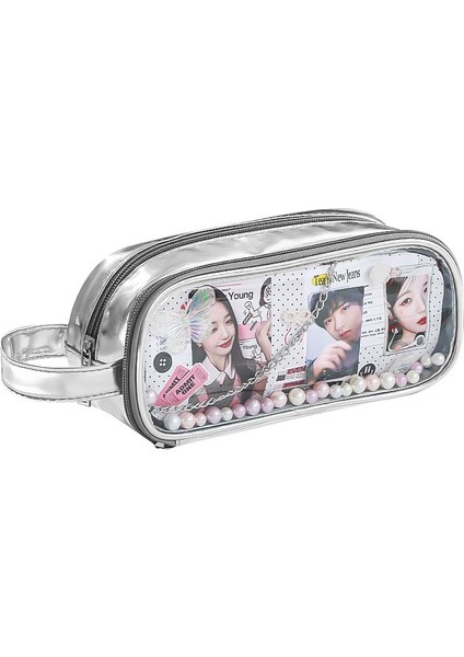 Büyük Kapasiteli Şeffaf Çok Fonksiyonlu Kırtasiye Çantası (Yurt Dışından)