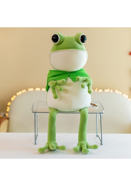 Pelerin Kurbağa Bebek Peluş Oyuncak Yaratıcı Küçük Kurbağa Bebek Bez Bebek Çocuk 80 cm (Yurt Dışından)
