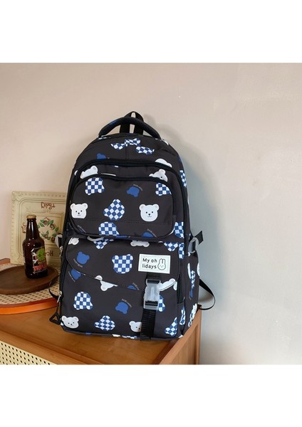 Öğrenci Okul Çantası, Öğrenci Büyük Kapasiteli Sırt Çantası, Gündelik Üniversite Öğrencisi Seyahat Çantası (Yurt Dışından)