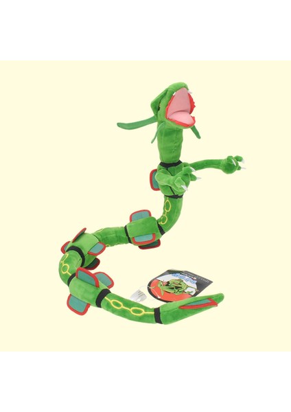75CM Rayquaza Büyük Gökyüzü Ejderhası Yeşil Ejderha Siyah Ejderha Iskeleti ve Şekillendirilebilir Peluş Bebek (Yurt Dışından)