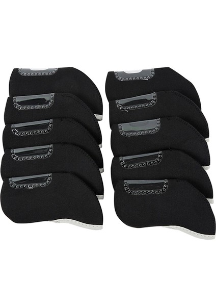 10 Golf Headcovers Şeffaf Neopren (Yurt Dışından)