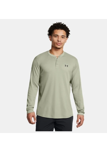 Under Armour Erkek Ua Dfo Waffle Henley Uzun Kollu Tişört 1302356-504