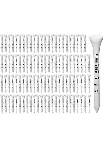 100X Golf Topları In D Golf Tee 69MM (Yurt Dışından)