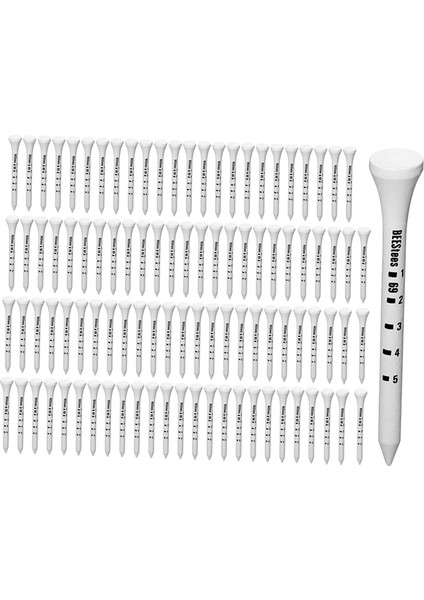 100X Golf Topları In D Golf Tee 69MM (Yurt Dışından) fırsatları