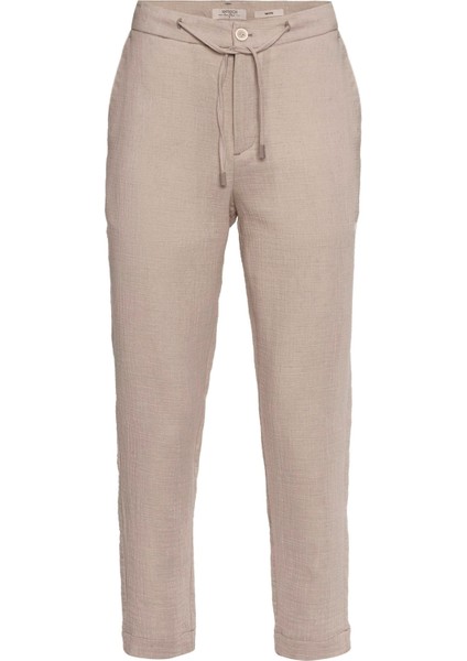 Bej Regular Fit Beli İpli Erkek Pantolon