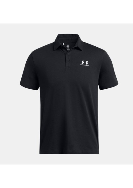 UA Icon Polo 1386608-001 Erkek Siyah Spor Tişört