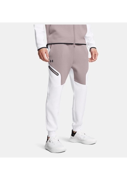 UA Unstoppable Flc Jgr EU 1389353-015 Erkek Gri Spor Eşofman Altı