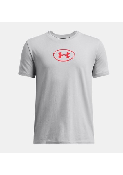 Çocuk Ua Slice Logo Kısa Kollu Tişört 1388673-011