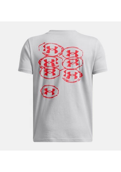 Çocuk Ua Slice Logo Kısa Kollu Tişört 1388673-011