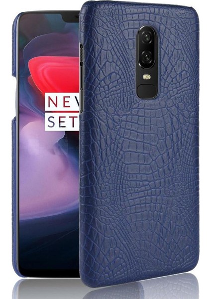 Oneplus 6 Klasik Timsah Moda Uyumluluğu Için Şık Klasik Kılıf (Yurt Dışından)