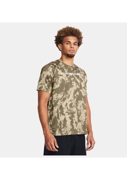 Erkek Ua Tech Abc Camo Kısa Kollu Tişört 1361698-289
