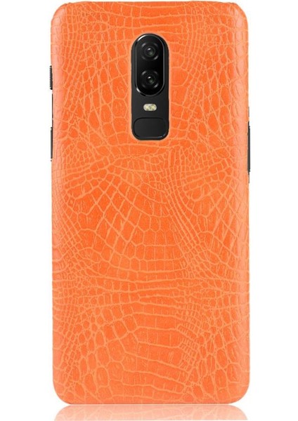 Oneplus 6 Klasik Timsah Moda Uyumluluğu Için Şık Klasik Kılıf (Yurt Dışından) modelleri