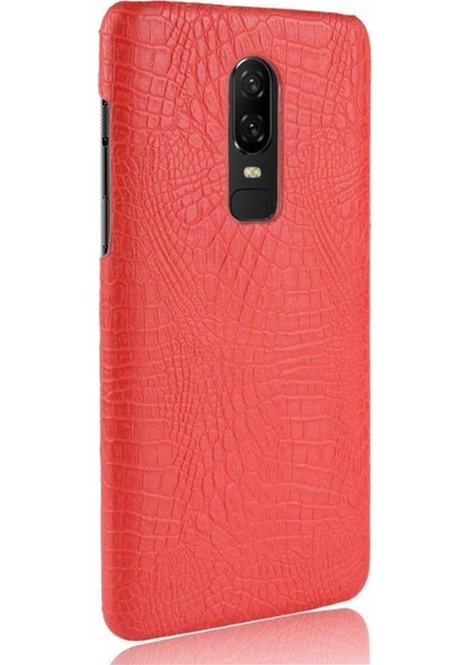 Oneplus 6 Klasik Timsah Moda Uyumluluğu Için Şık Klasik Kılıf (Yurt Dışından) modelleri