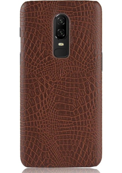 Oneplus 6 Klasik Timsah Moda Uyumluluğu Için Şık Klasik Kılıf (Yurt Dışından) modelleri