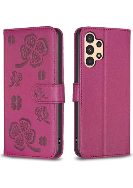 Samsung Galaxy M23 5g Yonca Çiçek Cüzdan Çok Renkli Pu Için Flip Case (Yurt Dışından)