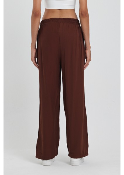 Kadın Beli Lastikli Cepli Şalvar Pantolon 1023